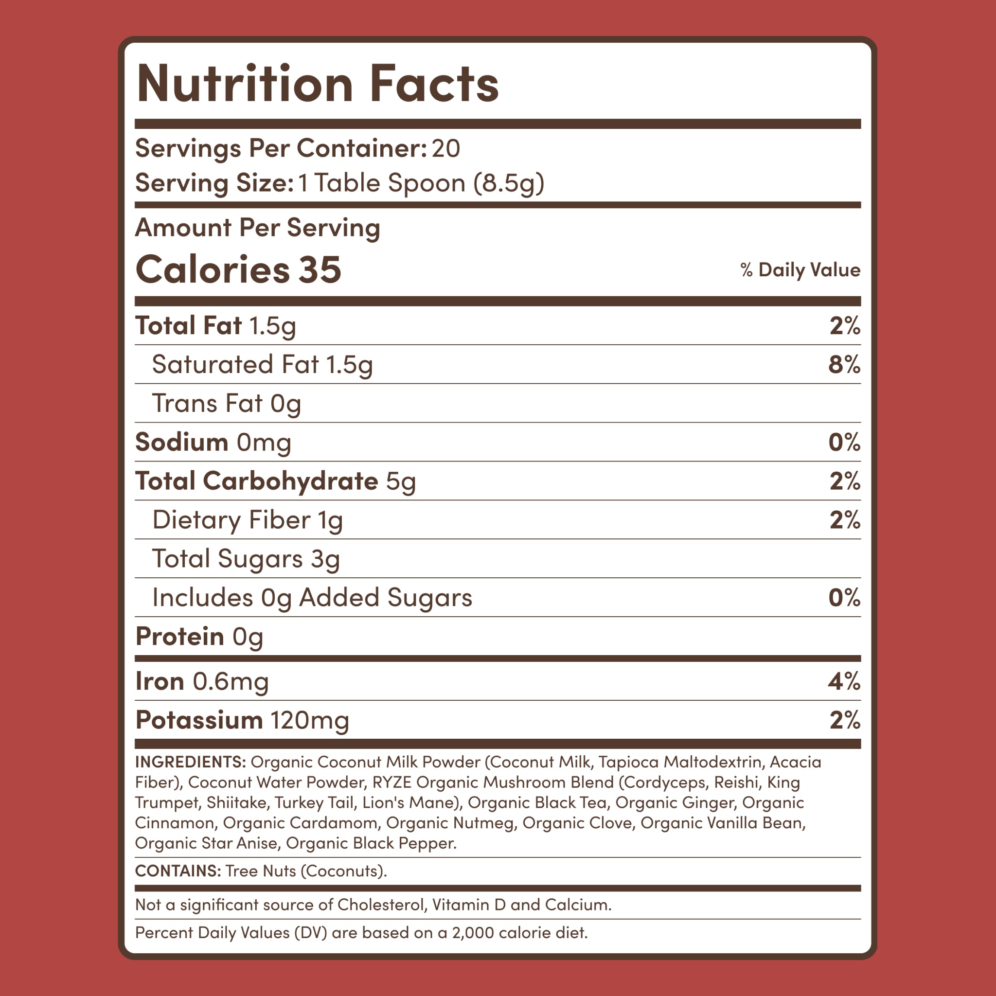 Mushroom Chai (20 Servings) - Modern Coffee Ritual