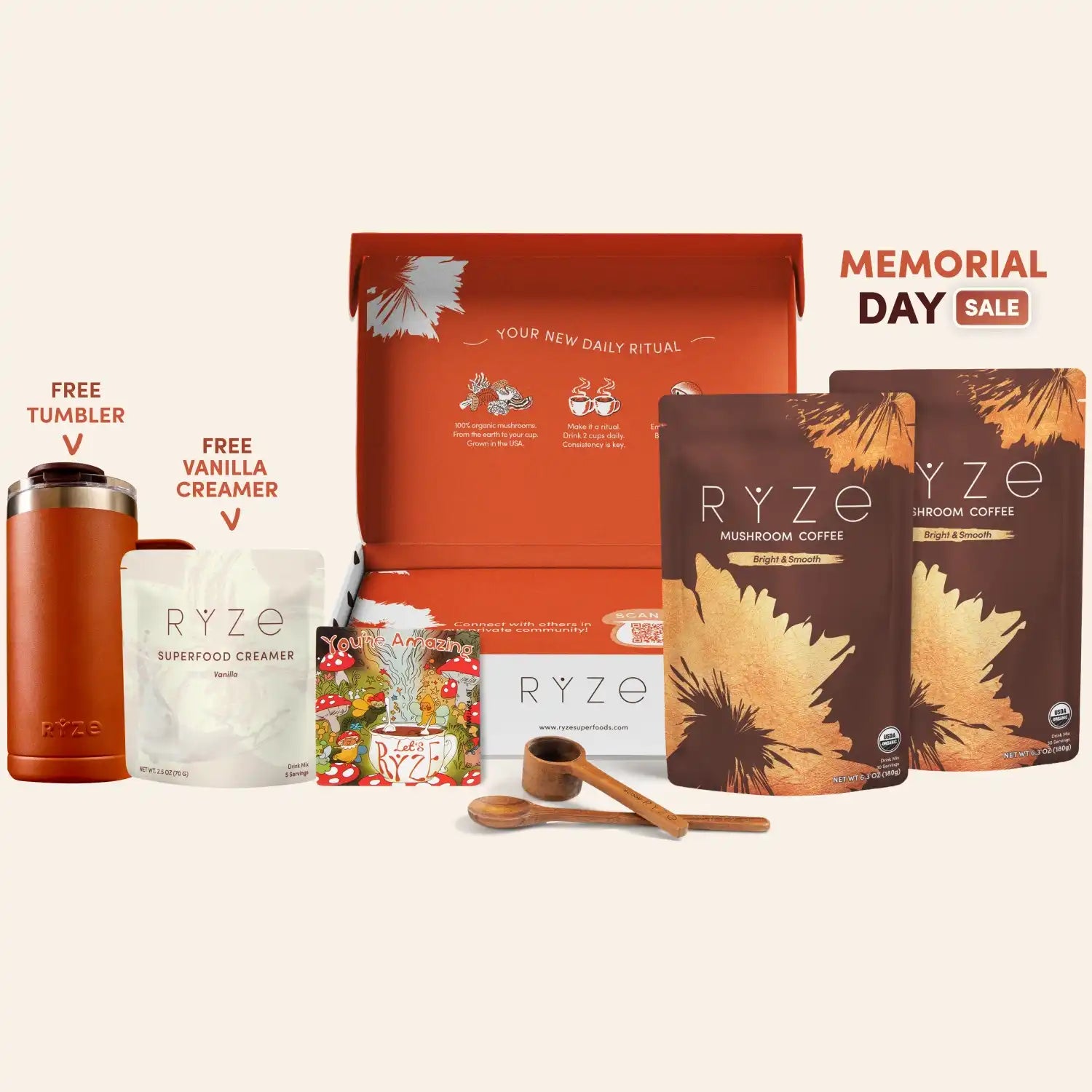 Mushroom Coffee Starter Kit (60 servings) - Simple Coffee Moment