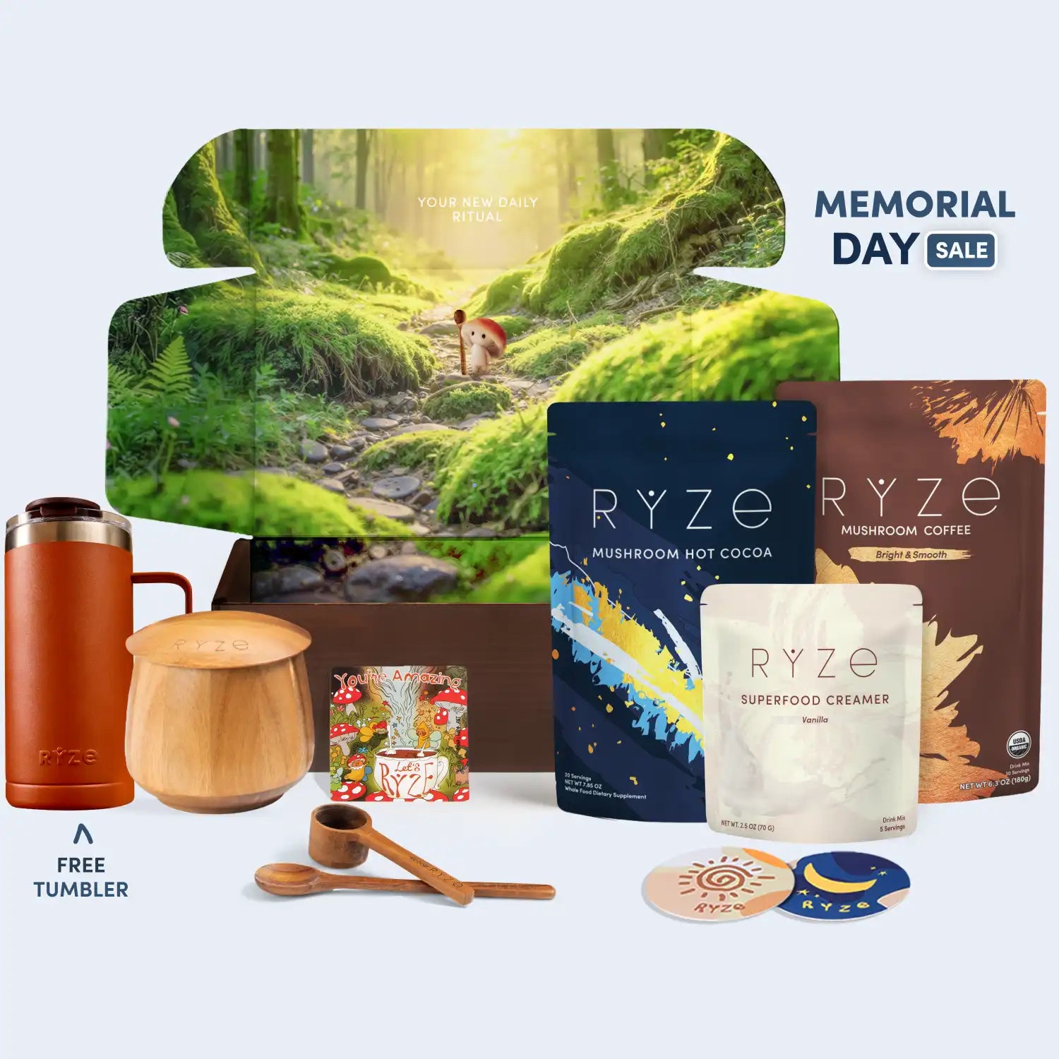 RYZE Ritual Set (Cocoa + Coffee) - The Ritual Cup