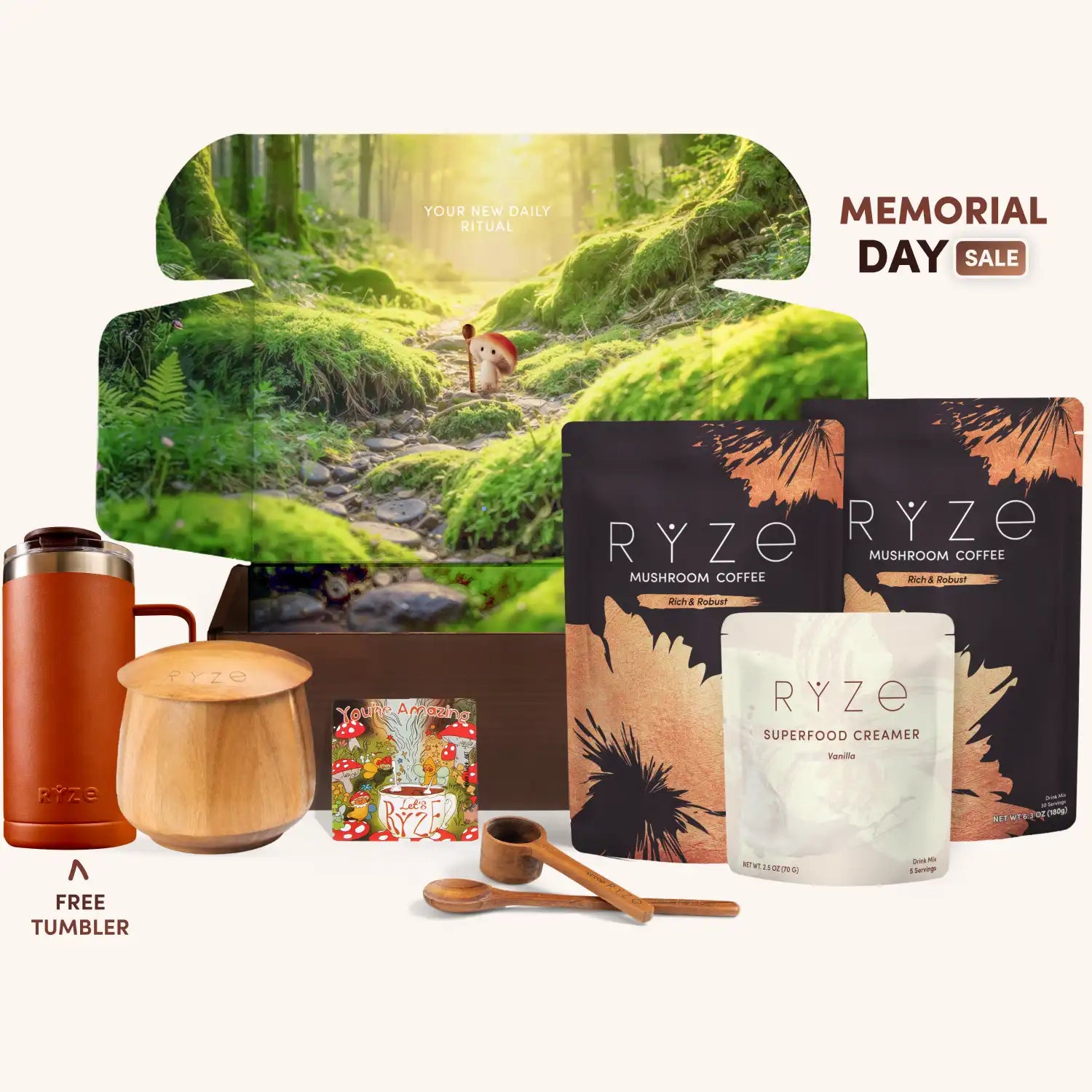 RYZE Ritual Set Dark Roast - Superfood Coffee Moment