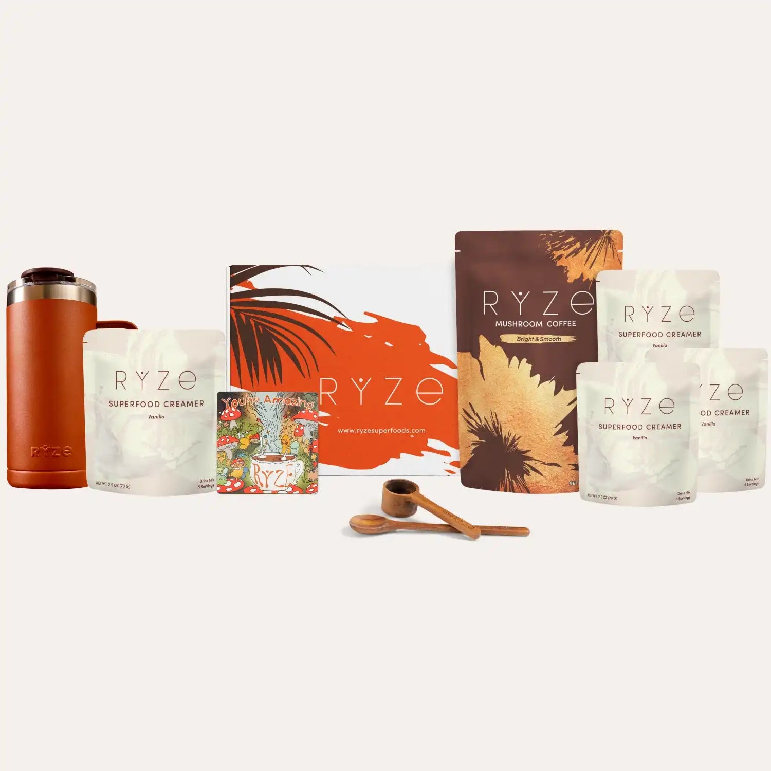 Ultimate RYZE Vanilla Latte Bundle (Vanilla Creamer + Coffee) - Everyday Mushroom Coffee