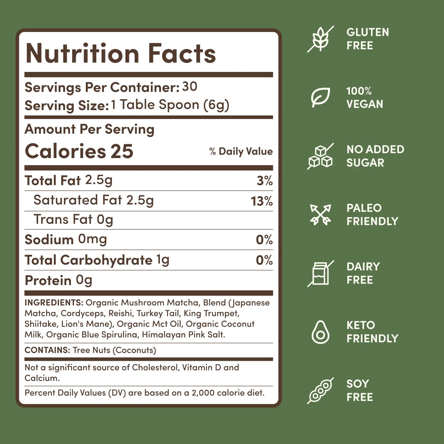 Mushroom Matcha (30 Servings) - Start Smooth Daily