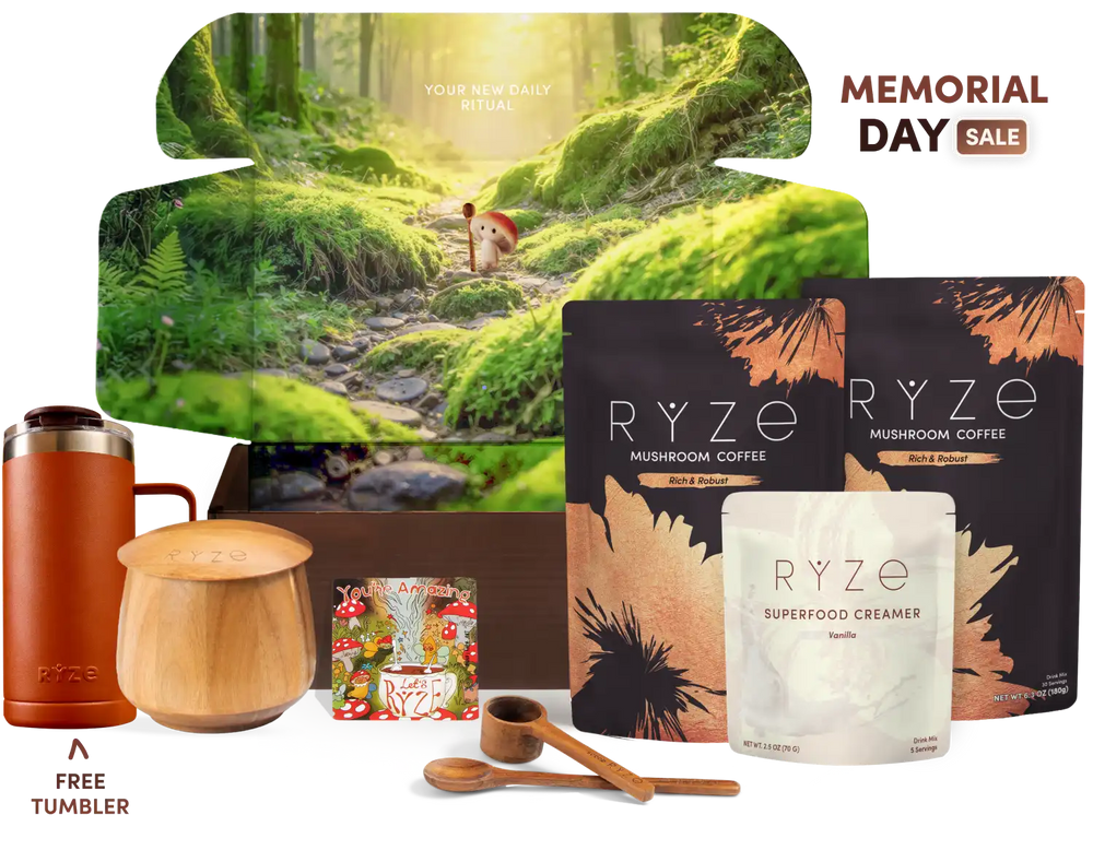 RYZE Ritual Set Dark Roast - Superfood Coffee Moment